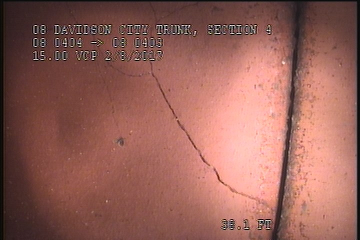 Broken, from 01 to 03 o'clock, within 8 inches of joint: YES