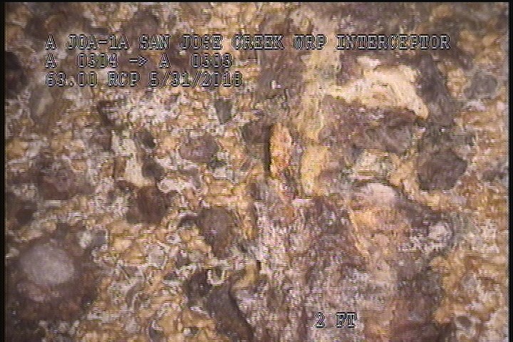 Surface Reinforcement Corroded, from 11 to 01 o'clock, within 8 inches of joint: YES