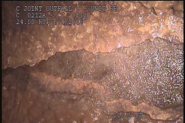 Surface Spalling, from 08 to 10 o'clock, within 8 inches of joint: NO - BLISTERING PEELING CONCRETE