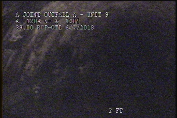 Deposits Settled Other, 5 %of cross sectional area, from 07 to 08 o'clock, , within 8 inches of joint: NO - SMALL AMOUNT OF DEBRIS