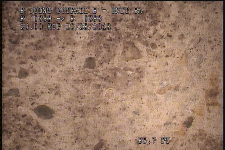 Surface Aggregate Visible, from 10 to 02 o'clock, within 8 inches of joint: YES, - SEVERE AGG SPORATIC