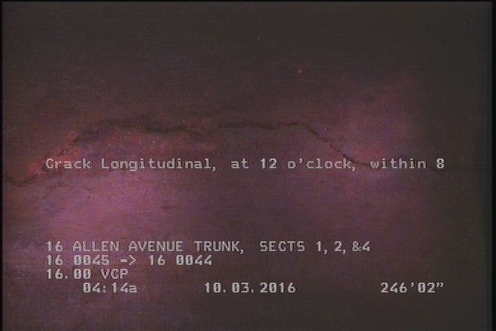 Crack Longitudinal, at 12 o'clock, within 8 inches of joint: YES, Start