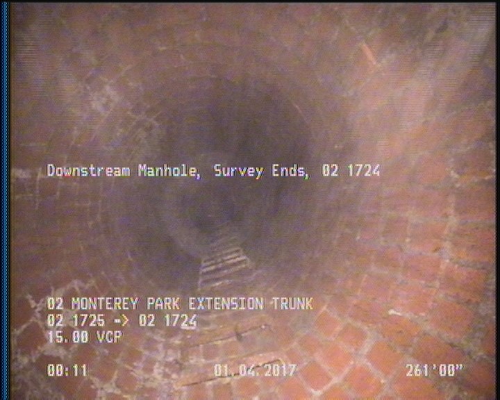 Downstream Manhole, Survey Ends - 02 1724