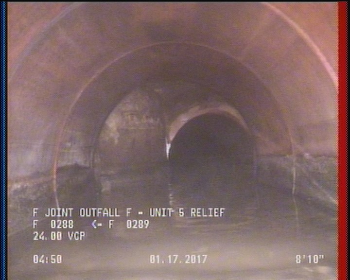 Upstream Manhole, Survey Ends - F 0289, CONDITIONS DO NOT CHANGE.