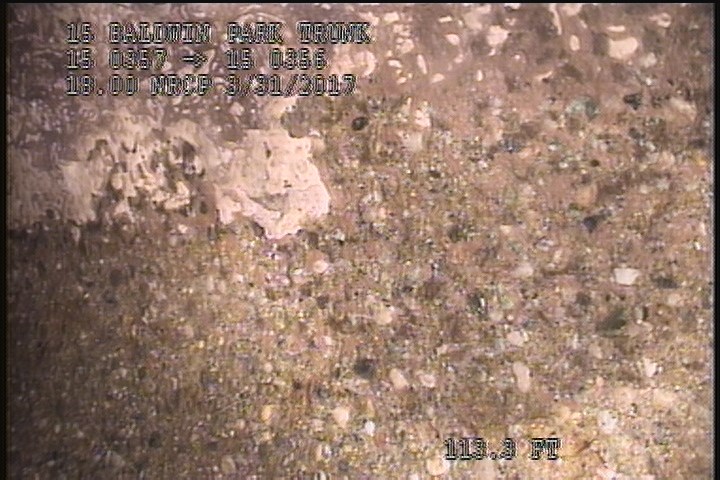 Surface Aggregate Visible, from 09 to 03 o'clock, within 8 inches of joint: NO - SEVERE AGG