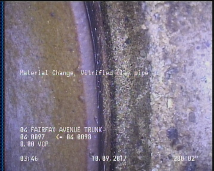 Material Change, Vitrified clay pipe