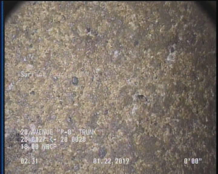 Surface Aggregate Visible, from 08 to 04 o'clock, within 8 inches of joint: YES, Start