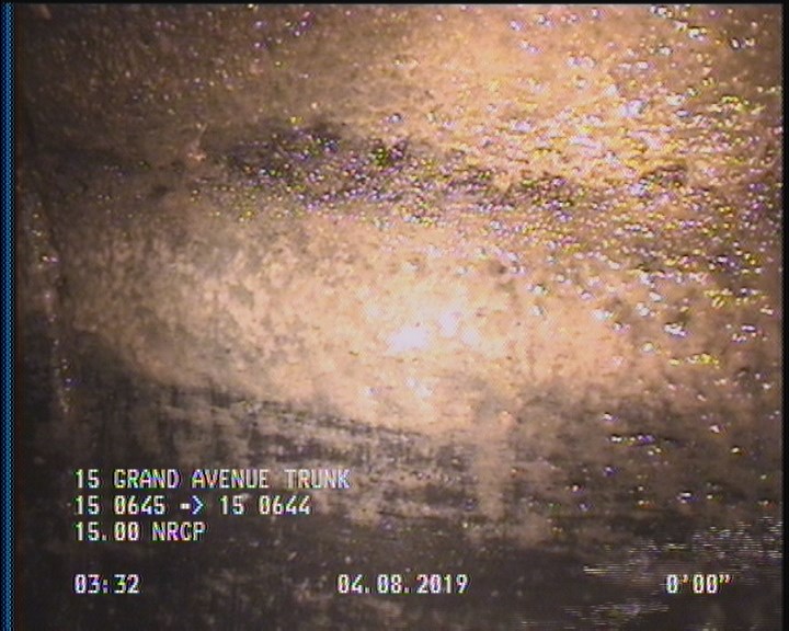 Deposits Attached Grease, 5 %of cross sectional area, from 03 to 09 o'clock, , within 8 inches of joint: YES, Start