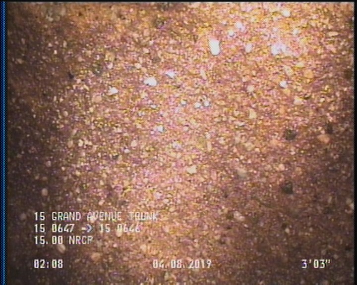 Surface Aggregate Projecting, from 08 to 04 o'clock, within 8 inches of joint: YES, Start