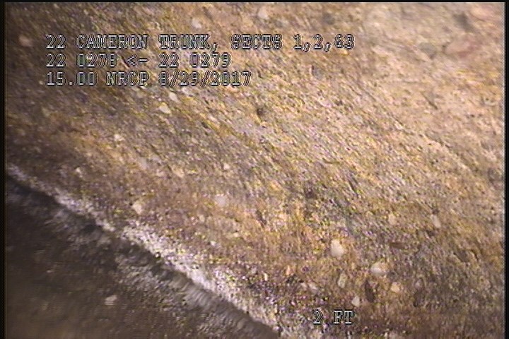 Surface Aggregate Visible Chemical, from 08 to 04 o'clock, within 8 inches of joint: YES