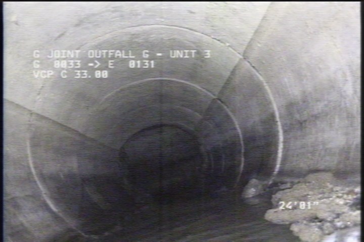 Deposits Settled Other, 10 %of cross sectional area, from 05 to 07 o'clock, , within 8 inches of joint: YES, Start - SLUDGE