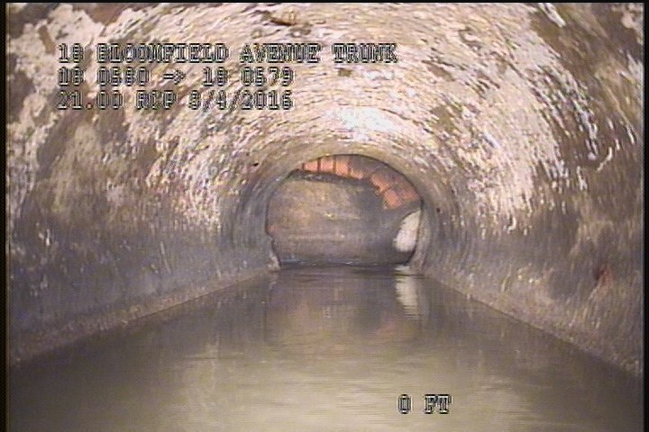 Upstream Manhole, Survey Begins - 1:39 PM