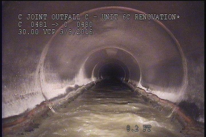 Upstream Manhole, Survey Begins - 10:39 AM