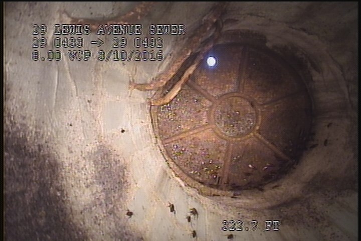 Downstream Manhole, Survey Ends - 12:13PM