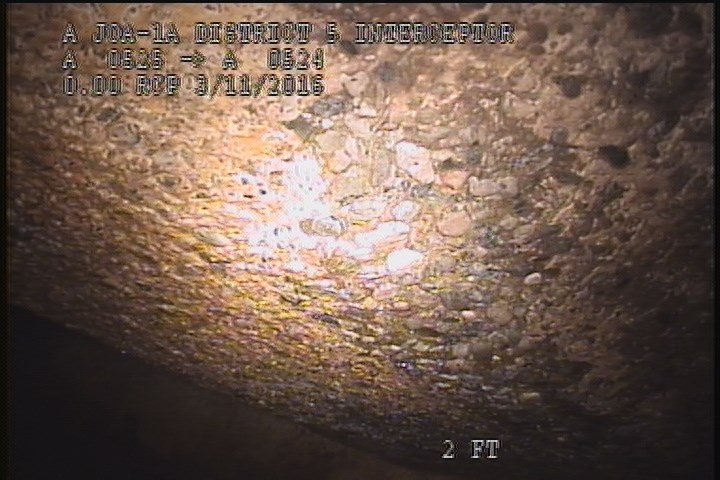 Surface Aggregate Projecting, from 11 to 01 o'clock, within 8 inches of joint: YES, Start - SEVERE AGG