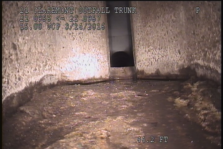 Upstream Manhole, Survey Ends - 2:20AM-FLOW MONITERING MH