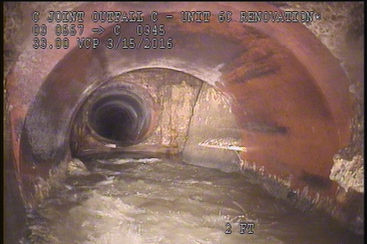 Water Mark, 45 %of cross sectional area