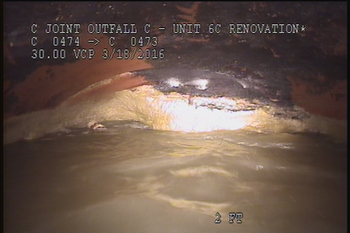 Upstream Manhole, Survey Begins - 9:10 AM