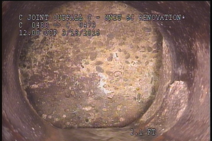 Upstream Manhole, Survey Ends - ABLE TO SEE MH. C 473