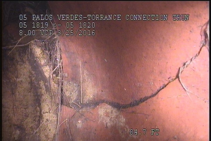 Broken, from 01 to 11 o'clock, within 8 inches of joint: NO