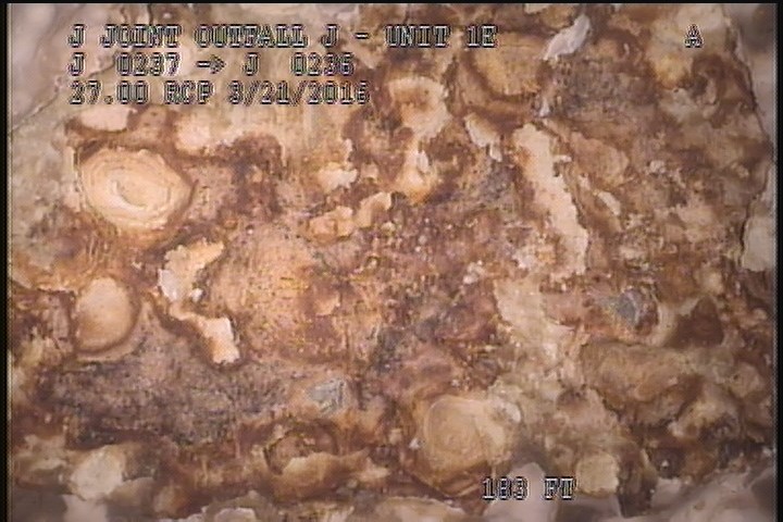 Surface Spalling, from 09 to 03 o'clock, within 8 inches of joint: NO - BLISTERING LAITANCE COAT