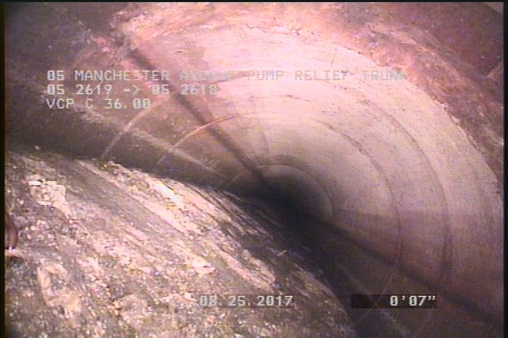 Deposits Settled Other, 45 %of cross sectional area, from 03 to 09 o'clock, , within 8 inches of joint: YES, Start - DEBRIS