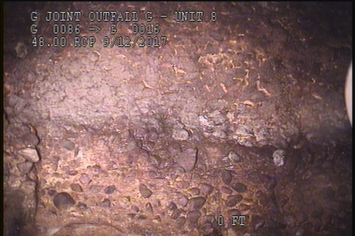 Surface Aggregate Projecting, from 02 to 04 o'clock, within 8 inches of joint: NO - SEVEREVAGG