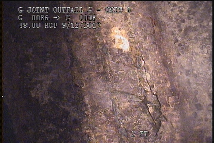 Surface Reinforcement Corroded, from 11 to 01 o'clock, within 8 inches of joint: NO - CIRCUM REBAR