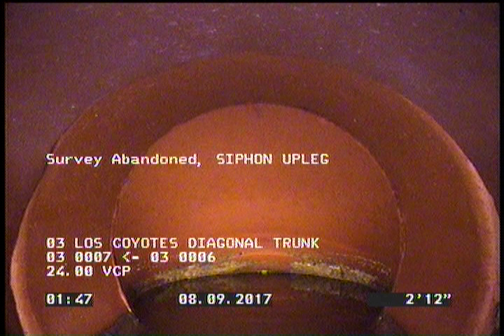 Survey Abandoned - SIPHON UPLEG