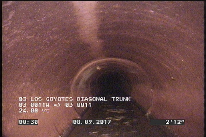 Deposits Attached Grease, 5 %of cross sectional area, from 04 to 08 o'clock, , within 8 inches of joint: YES, Start