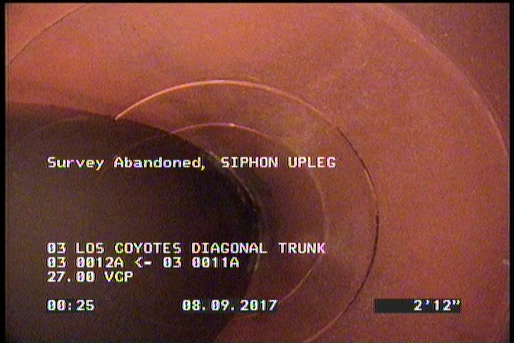 Survey Abandoned - SIPHON UPLEG