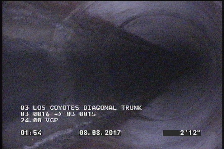 Deposits Attached Grease, 5 %of cross sectional area, from 04 to 08 o'clock, , within 8 inches of joint: YES, Start