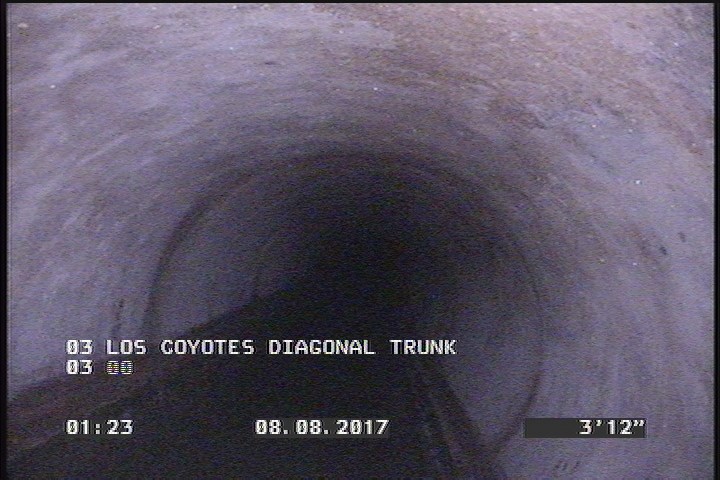 Deposits Attached Grease, 5 %of cross sectional area, from 04 to 08 o'clock, , within 8 inches of joint: YES, Start