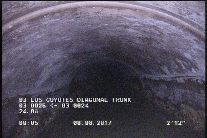 Deposits Attached Grease, 5 %of cross sectional area, from 04 to 08 o'clock, , within 8 inches of joint: YES, Start