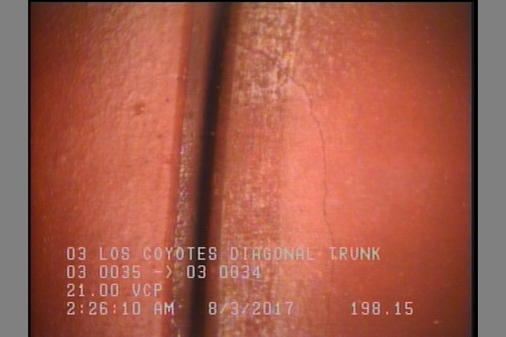 Crack Multiple, from 08 to 11 o'clock, within 8 inches of joint: YES