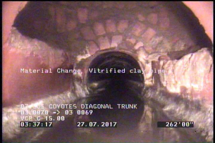 Material Change, Vitrified clay pipe