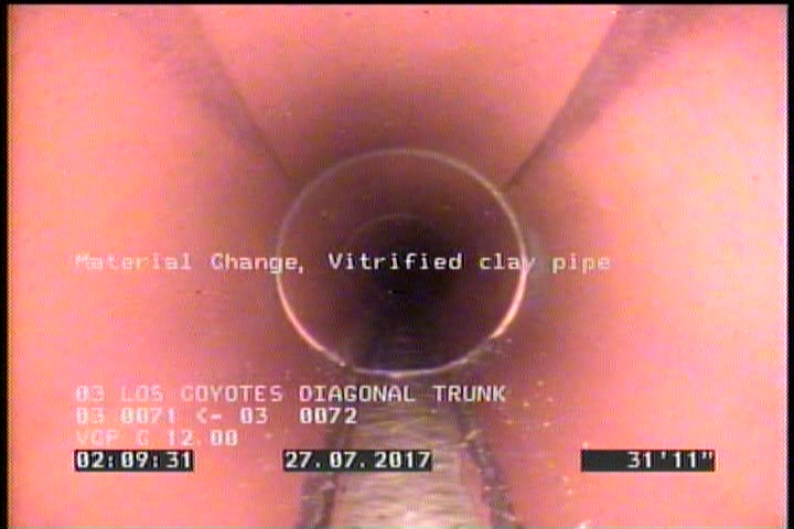 Material Change, Vitrified clay pipe