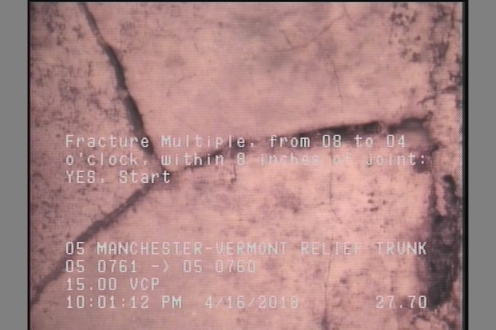 Fracture Multiple, from 08 to 04 o'clock, within 8 inches of joint: YES, Start