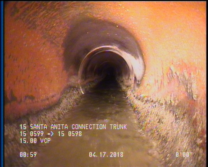 Deposits Attached Grease, 5 %of cross sectional area, at 06 o'clock, , within 8 inches of joint: YES, Start
