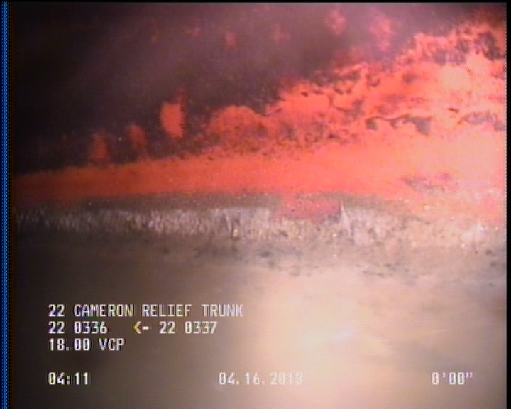 Deposits Attached Grease, 5 %of cross sectional area, from 04 to 08 o'clock, , within 8 inches of joint: YES, Start