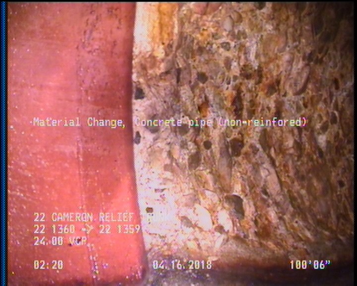 Material Change, Concrete pipe (non-reinfored)