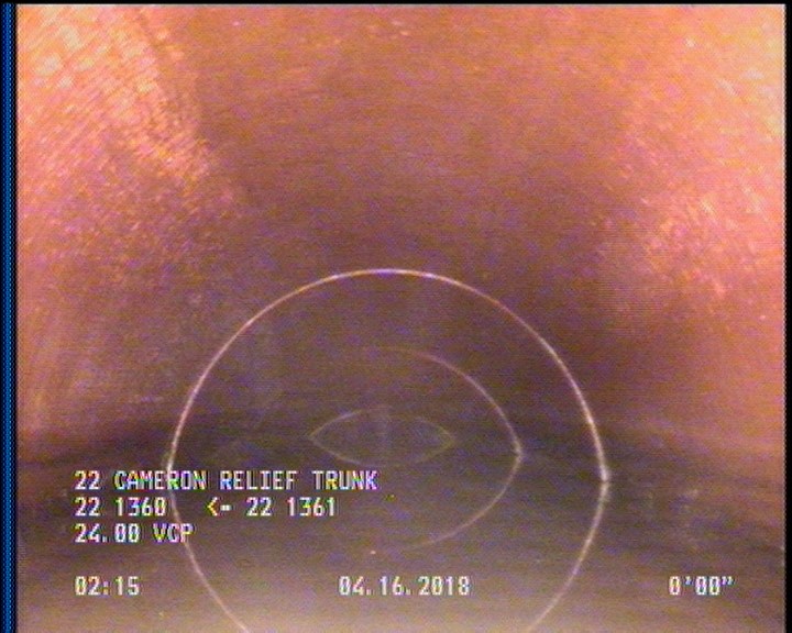 Survey Abandoned - VIEW OF UPLEG OF D/S SIPHON.