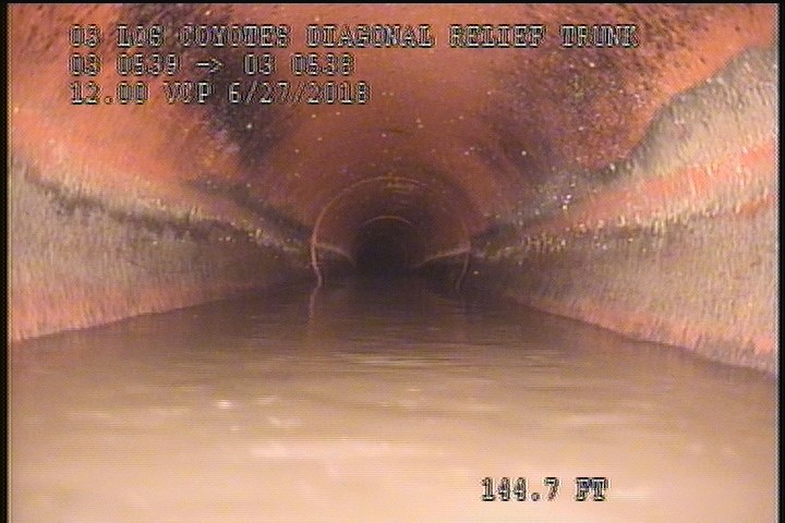 Water Level, Sag in pipe, 30 %of cross sectional area