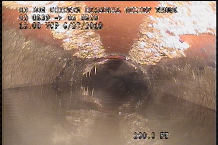 Deposits Attached Grease, 5 %of cross sectional area, from 10 to 02 o'clock, , within 8 inches of joint: YES, Start