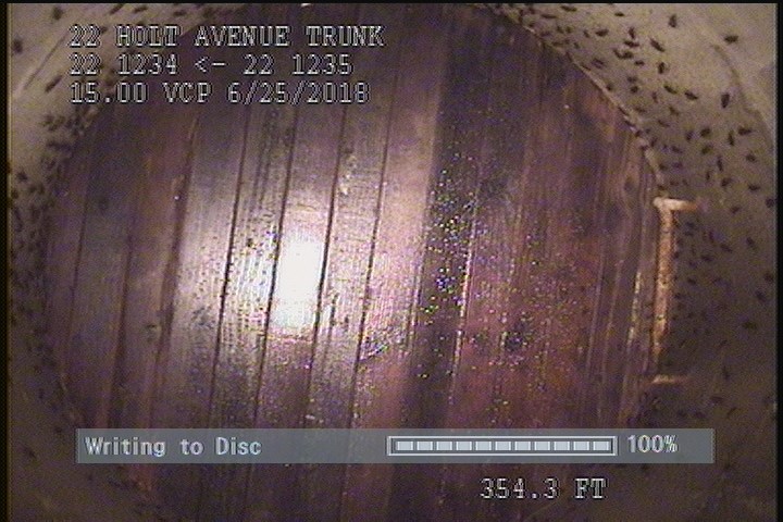 Upstream Manhole, Survey Ends - 5:05AM(CONSTRUCTION AREA)