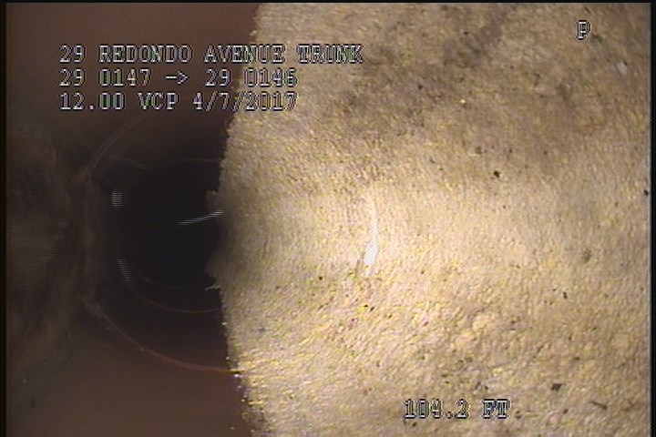 Deposits Attached Grease, 15 %of cross sectional area, from 10 to 02 o'clock, , within 8 inches of joint: YES