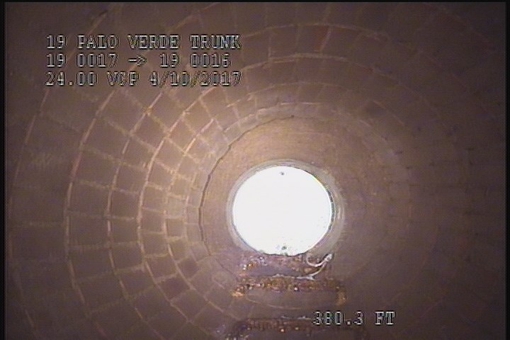 Downstream Manhole, Survey Ends - 10:38 AM