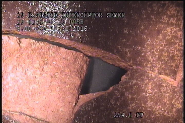 General Photograph - HOLE IN PIPE @ 11 O'CLOCK