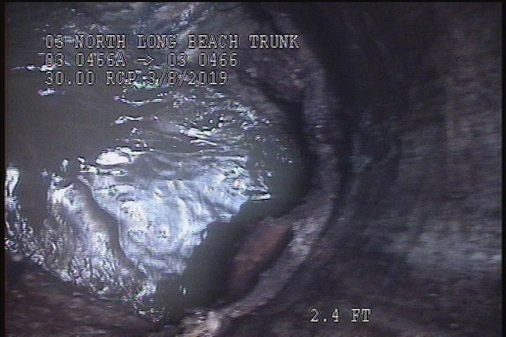 Upstream Manhole, Survey Begins - 9:11 AM