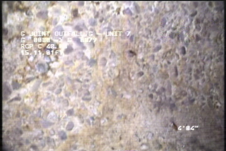 Surface Aggregate Visible, from 08 to 04 o'clock, within 8 inches of joint: YES, Start - SPORADIC